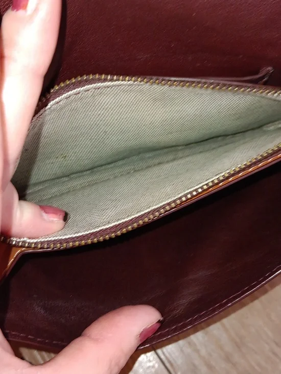 Coach Dusty Rose Tea Rose Clutch With Handtag - Picture 9 of 16